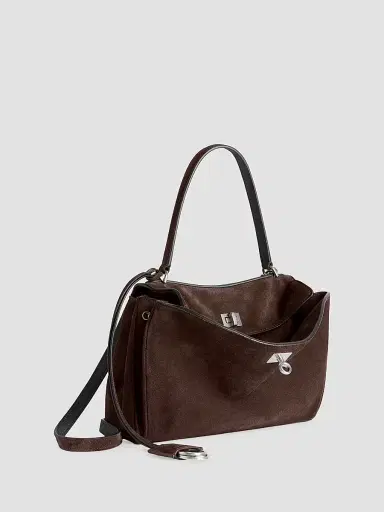 Balenciaga Women's Rodeo Handbag Small Top Handle Bag - Espresso | Thumbnail 2