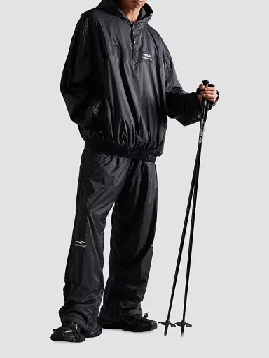 Balenciaga Men's 3B Sports Icon Ski Tracksuit Pants - Black - Size XL | Thumbnail 6