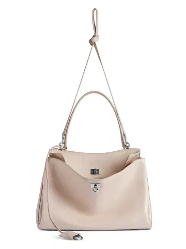 Balenciaga Women's Rodeo Medium Handbag - Almond Silver | Thumbnail 4