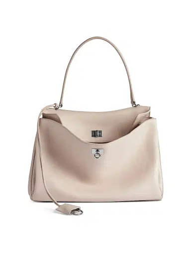 Balenciaga Women's Rodeo Medium Handbag - Almond Silver | Thumbnail 1