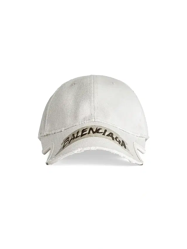 Balenciaga Men's Masking Tape Cap - Dirty White