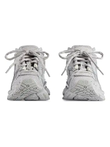 Balenciaga Men's Runner Sneakers with Rhinestones - White - Size 13 | Thumbnail 4 Balenciaga Men's Runner Sneakers with Rhinestones - White - Size 13 | Thumbnail 4
