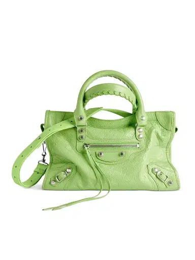 Balenciaga Women's Le City Top Handle Bag - Green | Thumbnail 8 Balenciaga Women's Le City Top Handle Bag - Green | Thumbnail 8