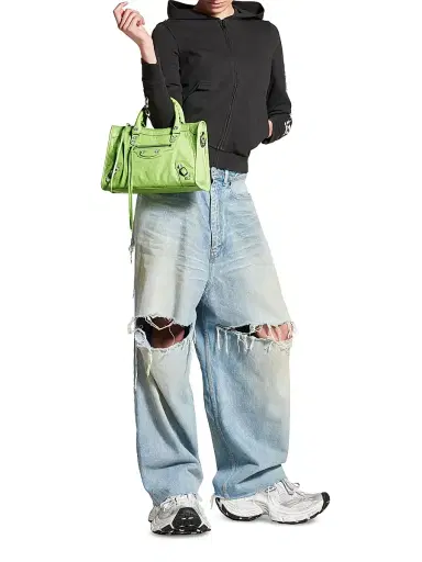 Balenciaga Women's Le City Top Handle Bag - Green | Thumbnail 1 Balenciaga Women's Le City Top Handle Bag - Green | Thumbnail 1