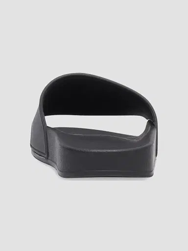 Balenciaga Women's Pool Slide Sandals - Black White - Size 12 | Thumbnail 6