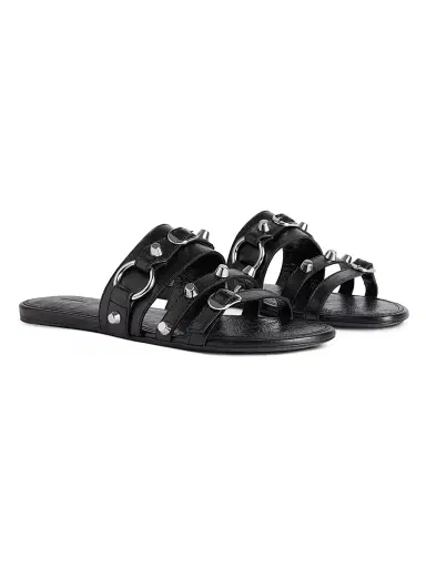 Balenciaga Women's City Mule Flats - Black | Thumbnail 2 Balenciaga Women's City Mule Flats - Black | Thumbnail 2