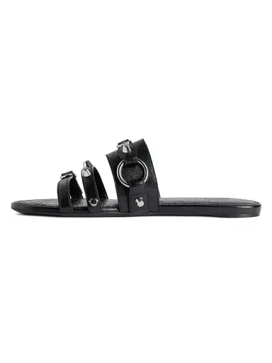 Balenciaga Women's City Mule Flats - Black | Thumbnail 5 Balenciaga Women's City Mule Flats - Black | Thumbnail 5