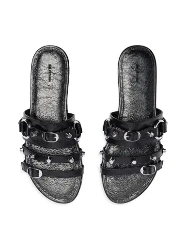 Balenciaga Women's City Mule Flats - Black | Thumbnail 6 Balenciaga Women's City Mule Flats - Black | Thumbnail 6
