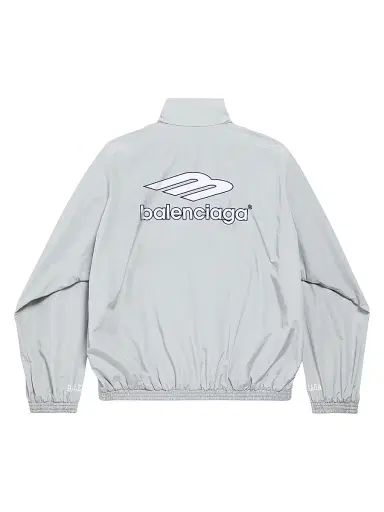 Balenciaga Men's 3B Football Tracksuit Jacket - New Grey - Size Large | Thumbnail 2
