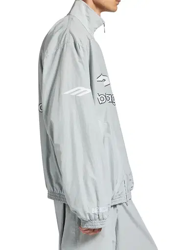 Balenciaga Men's 3B Football Tracksuit Jacket - New Grey - Size Large | Thumbnail 4