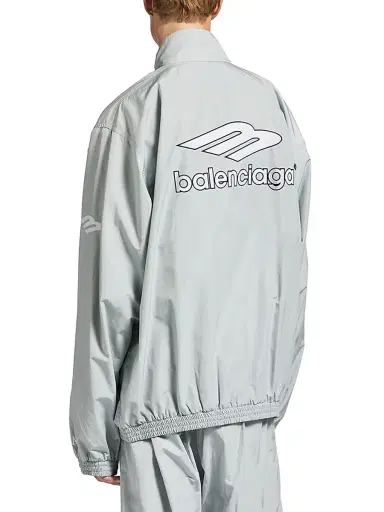 Balenciaga Men's 3B Football Tracksuit Jacket - New Grey - Size Large | Thumbnail 5