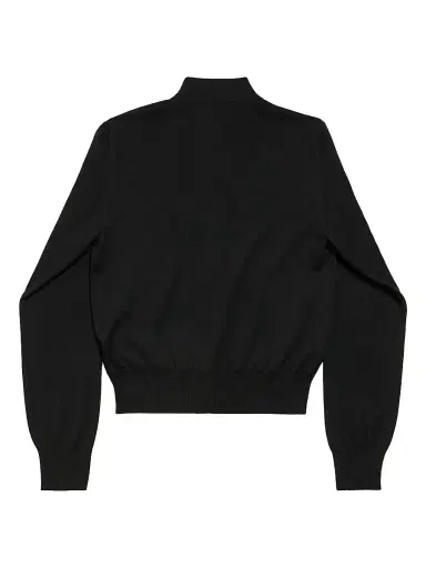 Balenciaga Women's Zip-Up Sweater - Black | Thumbnail 2
