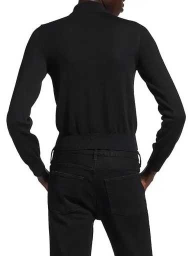 Balenciaga Women's Zip-Up Sweater - Black | Thumbnail 5
