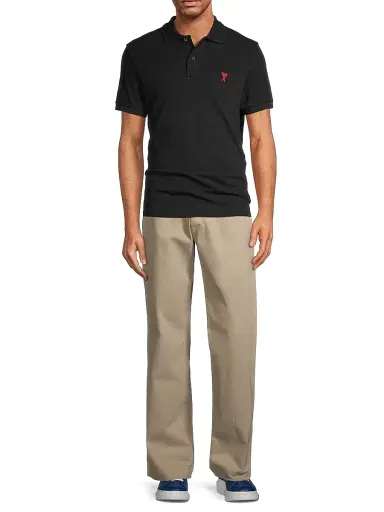 AMI PARIS Men's Ami De Coeur Polo Shirt | Thumbnail 2 AMI PARIS Men's Ami De Coeur Polo Shirt | Thumbnail 2