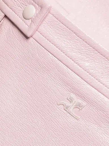 Courrèges Women's Reedition Vinyl A-Line Miniskirt - Pale Pink | Thumbnail 7 Courrèges Women's Reedition Vinyl A-Line Miniskirt - Pale Pink | Thumbnail 7