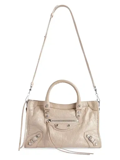 Balenciaga Women's Le City Small Top Handle Bag - Beige | Thumbnail 5