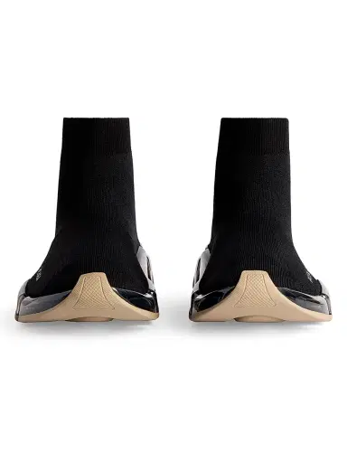 Balenciaga Men's Speed 2.0 Full Clear Sole Knit Sneakers | Thumbnail 3