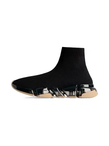 Balenciaga Men's Speed 2.0 Full Clear Sole Knit Sneakers | Thumbnail 4