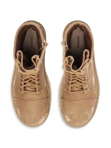Balenciaga Men's Combat Strike Boots - Light Brown - Size 11 | Thumbnail 6