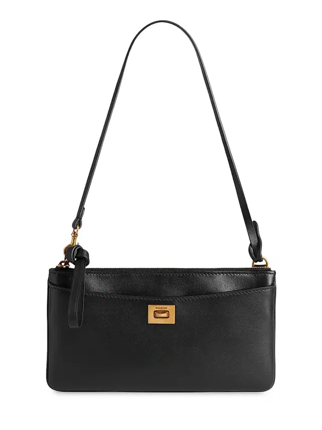 Balenciaga Women's Rodeo Phone Pouch - Brown Gold