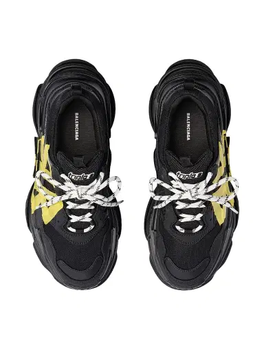Balenciaga Men's Triple S Tape Type Sneakers - Black - Size 14 | Thumbnail 5 Balenciaga Men's Triple S Tape Type Sneakers - Black - Size 14 | Thumbnail 5