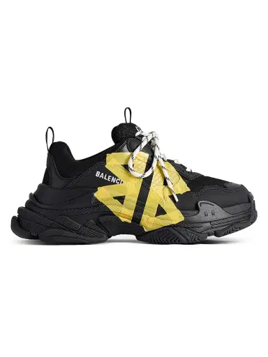 Balenciaga Men's Triple S Tape Type Sneakers - Black - Size 14 | Thumbnail 1 Balenciaga Men's Triple S Tape Type Sneakers - Black - Size 14 | Thumbnail 1