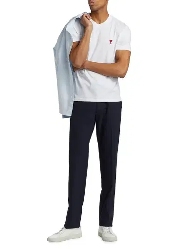AMI PARIS Men's Ami De Coeur Rouge T-Shirt - Blanc - Size XXL | Thumbnail 2 AMI PARIS Men's Ami De Coeur Rouge T-Shirt - Blanc - Size XXL | Thumbnail 2