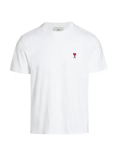 AMI PARIS Men's Ami De Coeur Rouge T-Shirt - Blanc - Size XXL | Thumbnail 1 AMI PARIS Men's Ami De Coeur Rouge T-Shirt - Blanc - Size XXL | Thumbnail 1