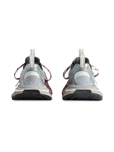 Balenciaga Men's 3XL Toe Spray Sneakers - White Multicolor | Thumbnail 4