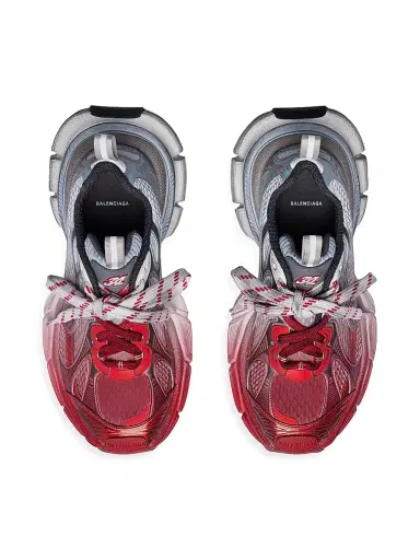 Balenciaga Men's 3XL Toe Spray Sneakers - White Multicolor | Thumbnail 6