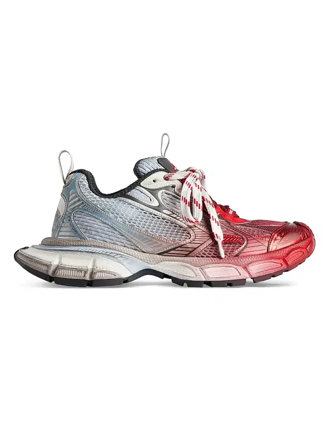 Balenciaga Men's 3XL Toe Spray Sneakers - White Multicolor