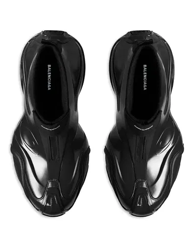 Balenciaga Men's Basketball Sneakers - Black - Size 12 | Thumbnail 5