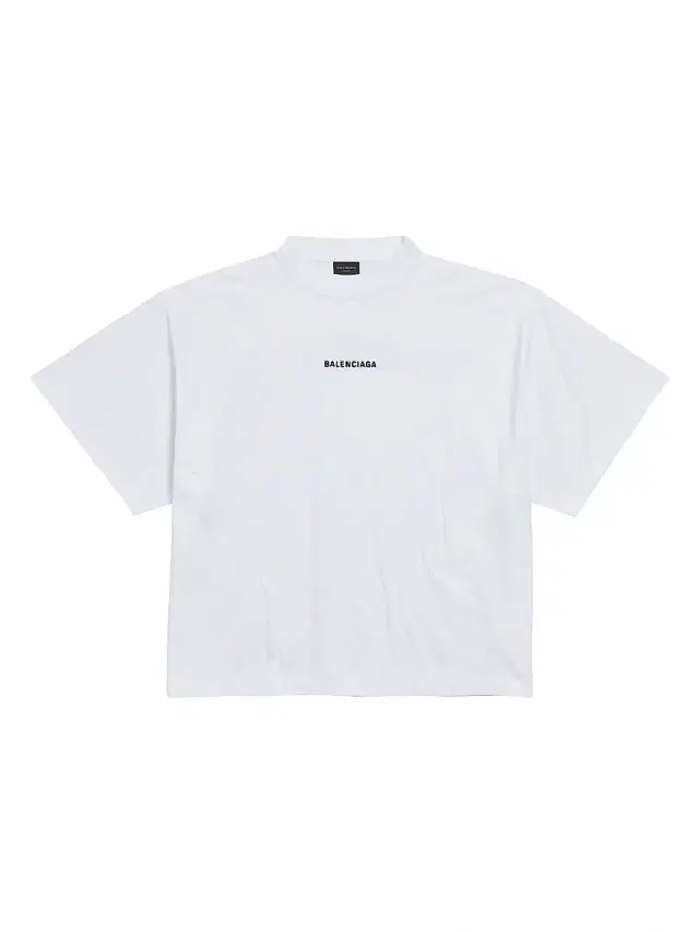 Women's Back Cropped T-Shirt - White Black