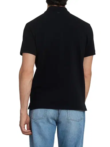 AMI PARIS Men's ADC Logo Polo Shirt - Noir Blanc Creme - Size XXL | Thumbnail 5 AMI PARIS Men's ADC Logo Polo Shirt - Noir Blanc Creme - Size XXL | Thumbnail 5