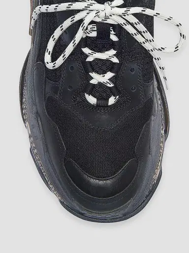 Balenciaga Women's Triple S Sneaker Clear Sole - Black - Size 12 | Thumbnail 4 Balenciaga Women's Triple S Sneaker Clear Sole - Black - Size 12 | Thumbnail 4
