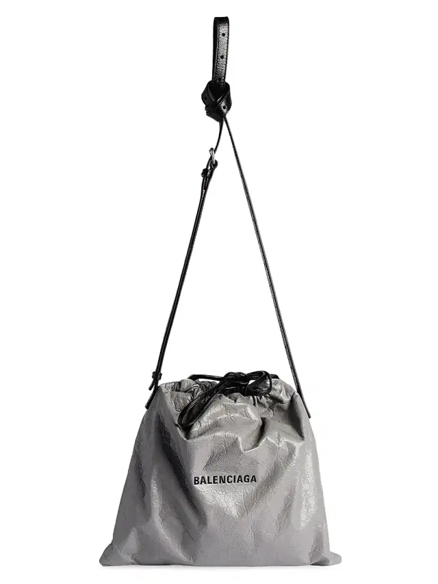 Balenciaga Men's Shopper Dust  Crossbody Bag -  Grey