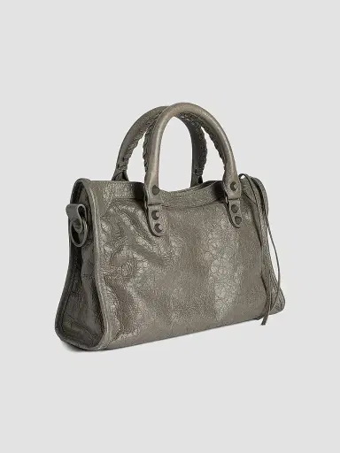Balenciaga Women's Le City Small Top Handle Bag - Dark Green | Thumbnail 3 Balenciaga Women's Le City Small Top Handle Bag - Dark Green | Thumbnail 3