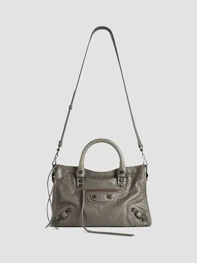 Balenciaga Women's Le City Small Top Handle Bag - Dark Green | Thumbnail 4 Balenciaga Women's Le City Small Top Handle Bag - Dark Green | Thumbnail 4