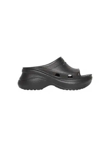 Balenciaga Women's Pool Crocs Slide Sandals - Black - Size 9 | Thumbnail 1 Balenciaga Women's Pool Crocs Slide Sandals - Black - Size 9 | Thumbnail 1