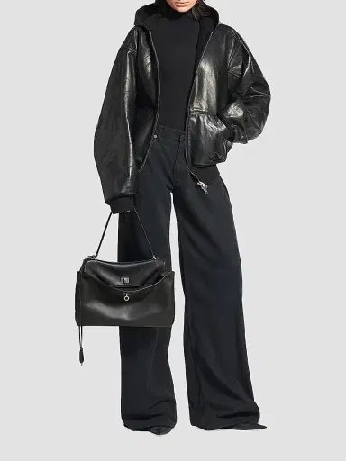 Balenciaga Women's Rodeo  Handbag - Black Silver | Thumbnail 2