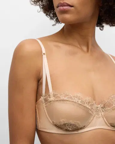 Kiki De Montparnasse Sensuel Lace-Trim Underwire Balconette Bra | Thumbnail 5