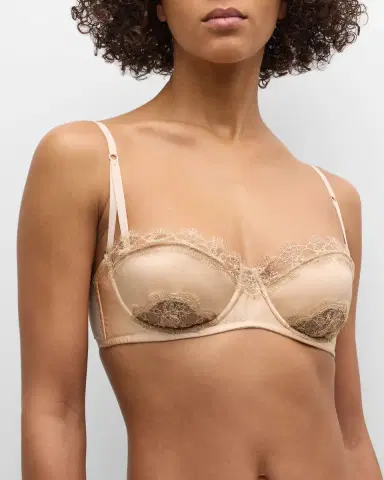 Kiki De Montparnasse Sensuel Lace-Trim Underwire Balconette Bra | Thumbnail 1