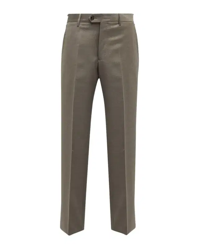 Giorgio Armani Men 's Stone Wool Trousers