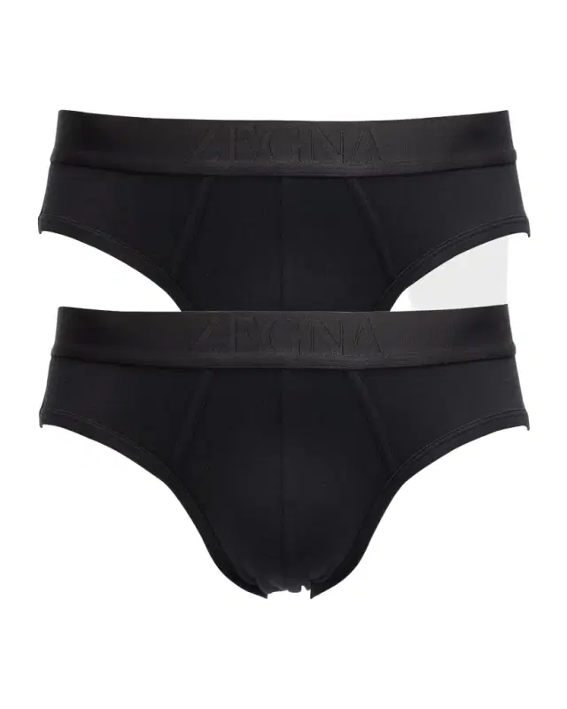 ZEGNA Men 's 2-Pack Cotton Midi Briefs