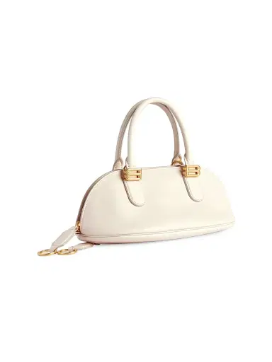 Balenciaga Women's Bolero Bowling Crossbody Bag - Cream | Thumbnail 4
