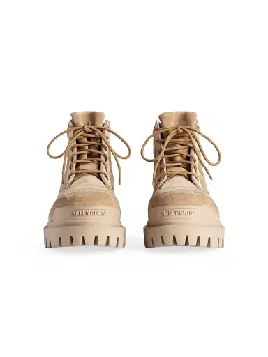 Balenciaga Men's Combat Strike Low Boots - Sand - Size 12 | Thumbnail 2