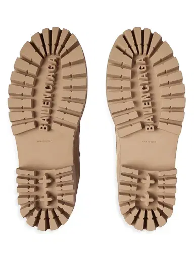 Balenciaga Men's Combat Strike Low Boots - Sand - Size 12 | Thumbnail 4