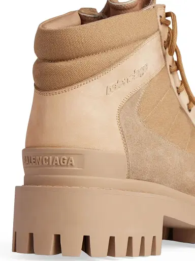 Balenciaga Men's Combat Strike Low Boots - Sand - Size 12 | Thumbnail 5
