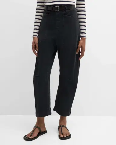 Nili Lotan Shon Mid-Rise Cropped Pants | Thumbnail 2