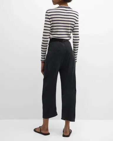 Nili Lotan Shon Mid-Rise Cropped Pants | Thumbnail 4